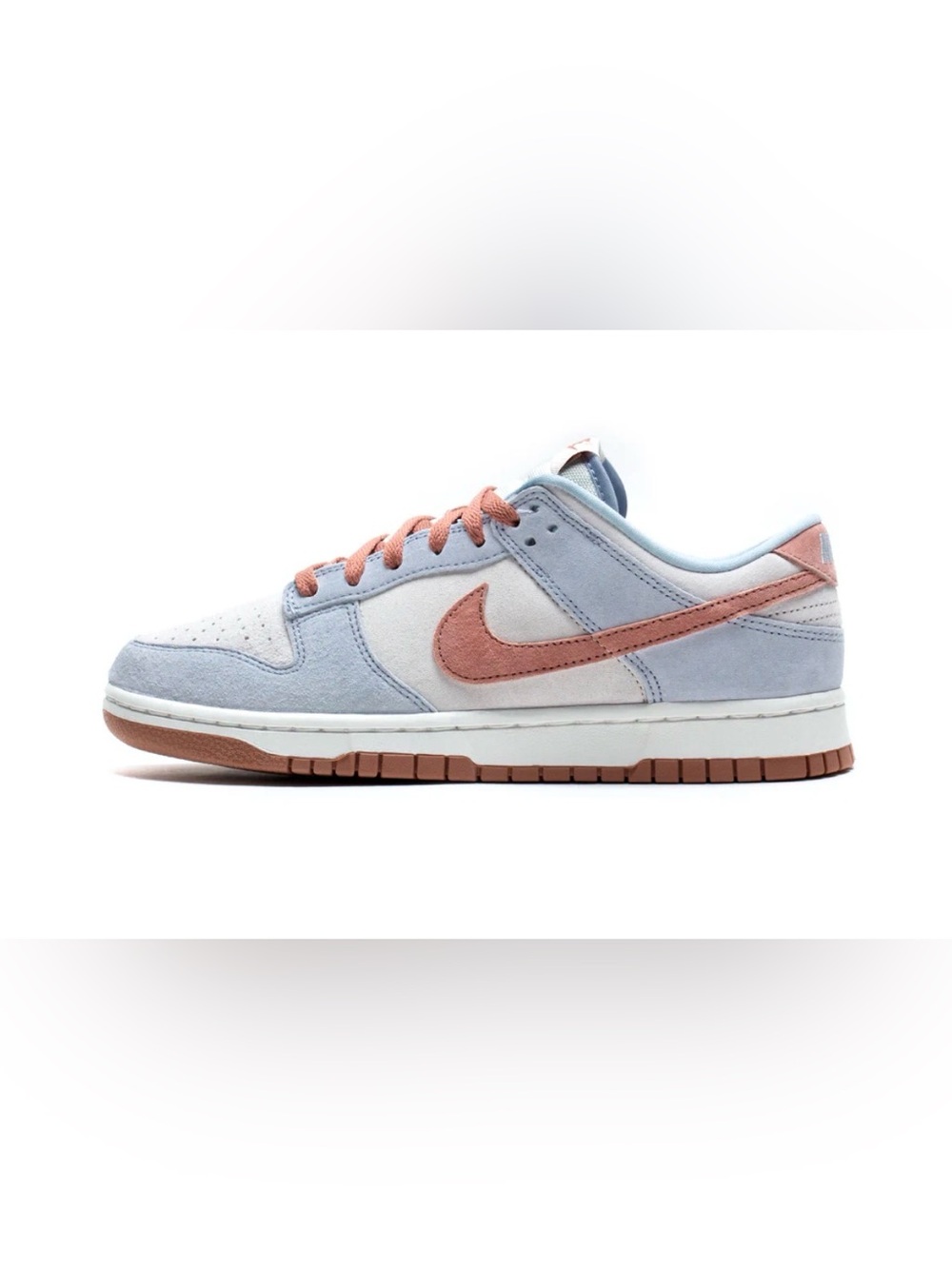 Nike Dunk Sneaker in Pale Blue and Dusty Rose